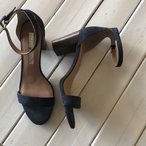 Denim blue heels